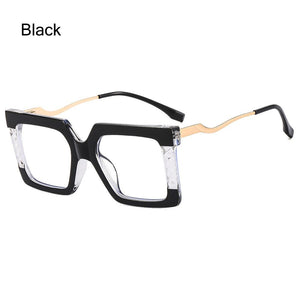 New Fashion Square Eyeglasses Optical Anti-blue Glasses Sunglasses