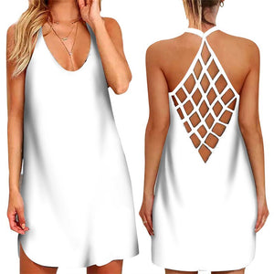 Customized 3D Printed Hollow Out Women's Dress