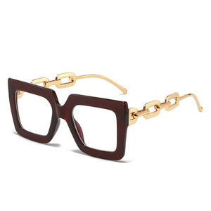 New Women Fashion Anti Blue Light Oversized Frame Women Glasses