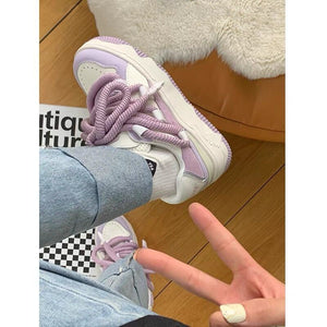 Hot Sale Purple Sneakers Womens Sports Shoes