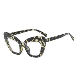 New Fashion Vintage Anti Blue Light Cat Eye Women Glasse