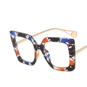 New Fashion Square Eyeglasses Optical Anti-blue Glasses Sunglasses