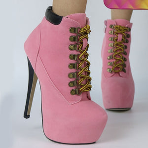 Women Shoes Handbags Pink Black Platform