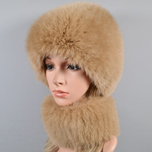 2021 Hot Sale Women Real Genuine Fox Fur Hat