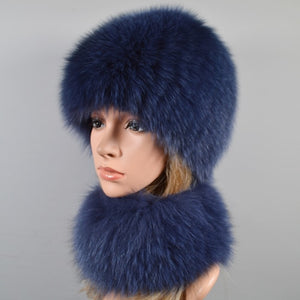 2021 Hot Sale Women Real Genuine Fox Fur Hat