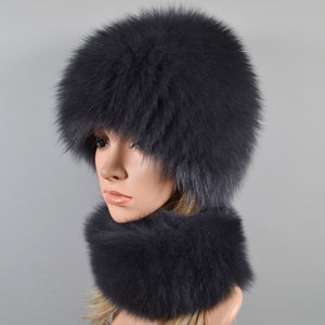 2021 Hot Sale Women Real Genuine Fox Fur Hat