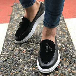 Black Sports High Sole Shoes for Men