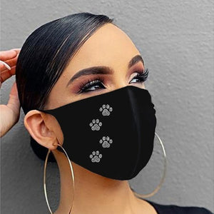 Fashion Mask Rhinestones Glitter Face Mask