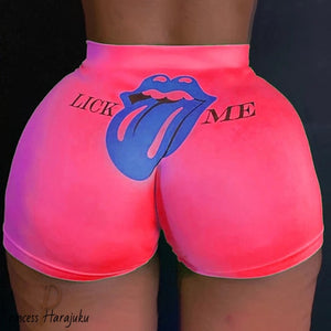Print Sexy Slim Womens Short Pants