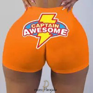 Print Sexy Slim Womens Short Pants