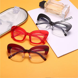 New Fashion Vintage Anti Blue Light Cat Eye Women Glasse