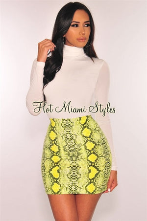 Sexy Women Snake Print Skirt