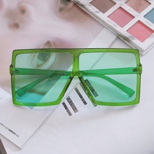 Vintage Big Square Sunglasses Women Top Quality