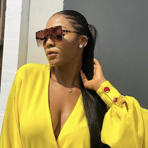 Vintage Big Square Sunglasses Women Top Quality