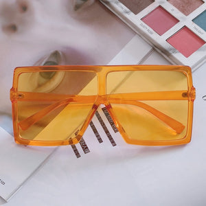 Vintage Big Square Sunglasses Women Top Quality