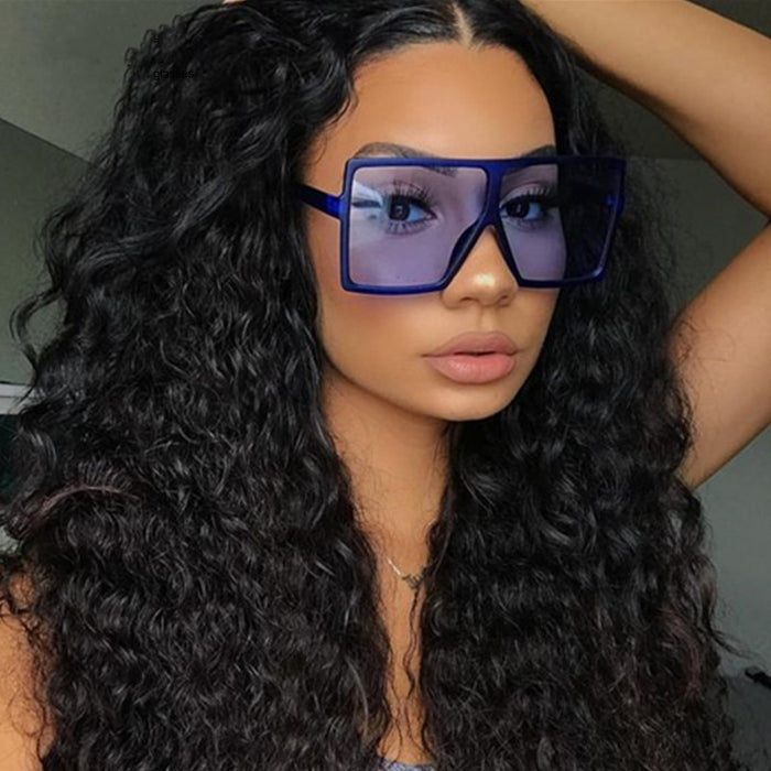 Vintage Big Square Sunglasses Women Top Quality