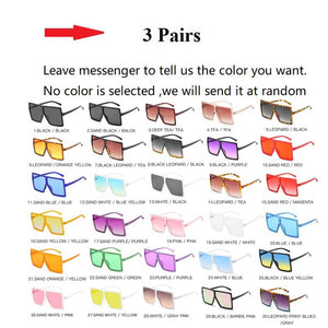 Piece Oversized Square Sunglasses For Women