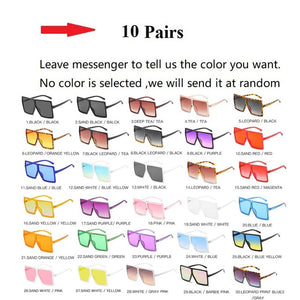 Piece Oversized Square Sunglasses For Women